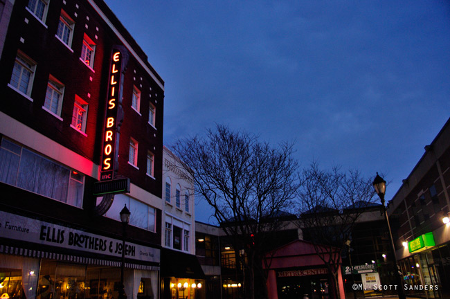 Ellis Brothers Furniture neon sign, Binghamton, NY