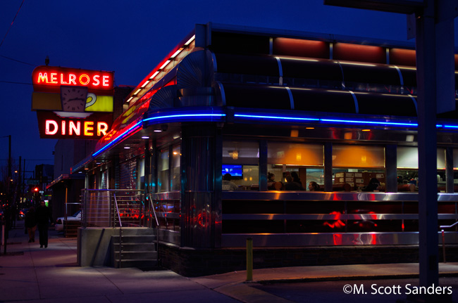 Melrose Diner at Night