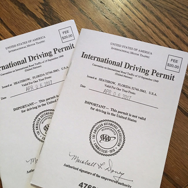 INternational Driving Permits