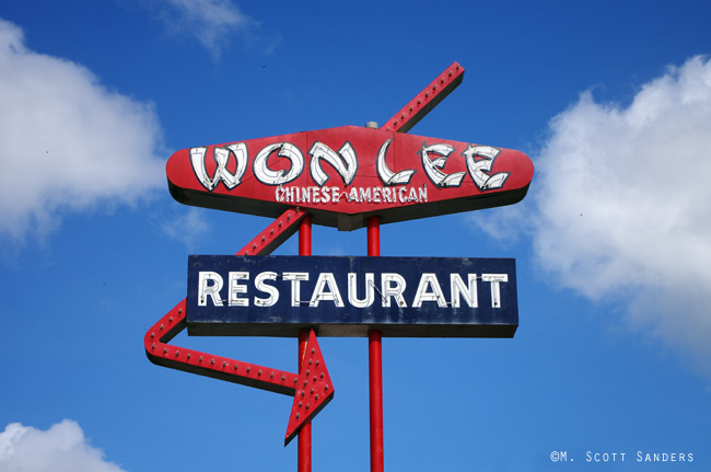 Won Lee Chinese Restaurant classic neon sign, DeLand, FL