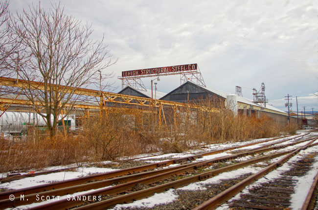 Wide shot of Lehigh Structural Steel, Allentown, PA